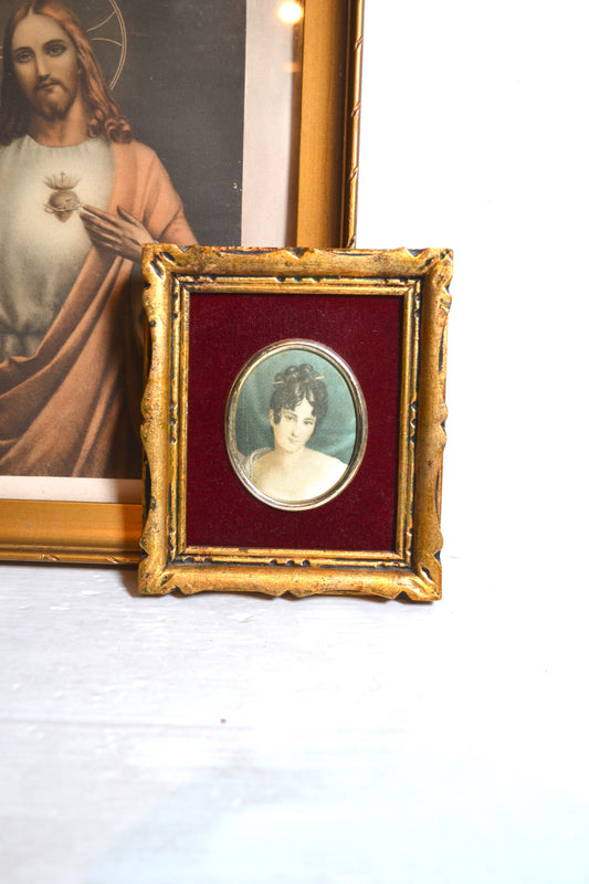 Petit cadre en bois doré