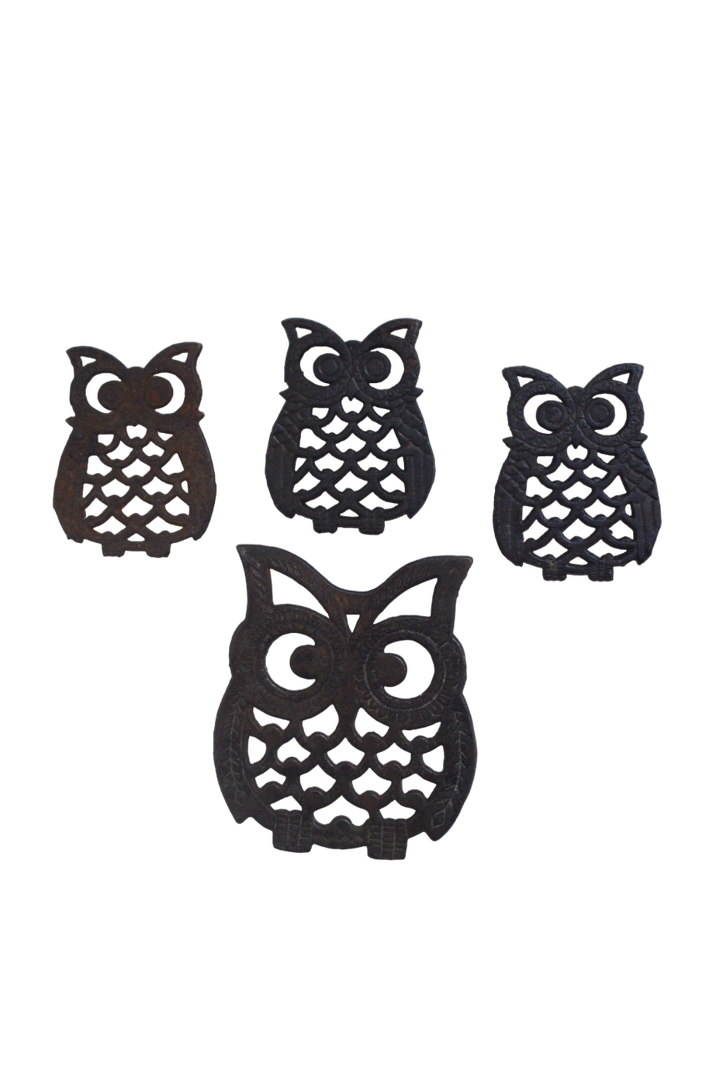 ancien dessous de plat hibou