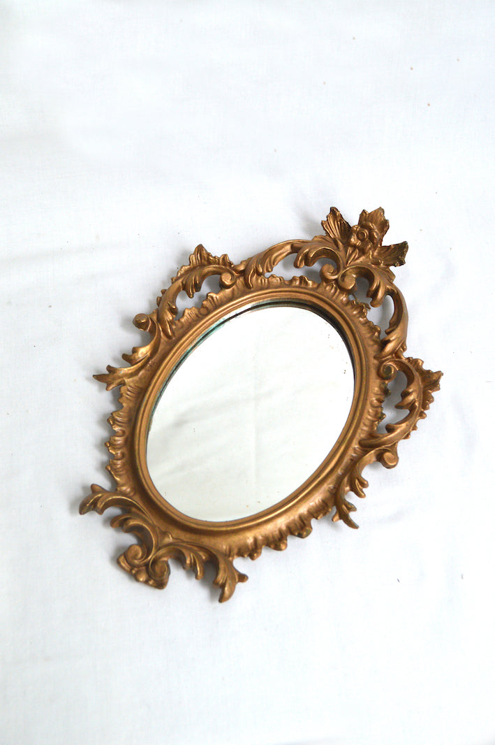 petit miroir baroque doré