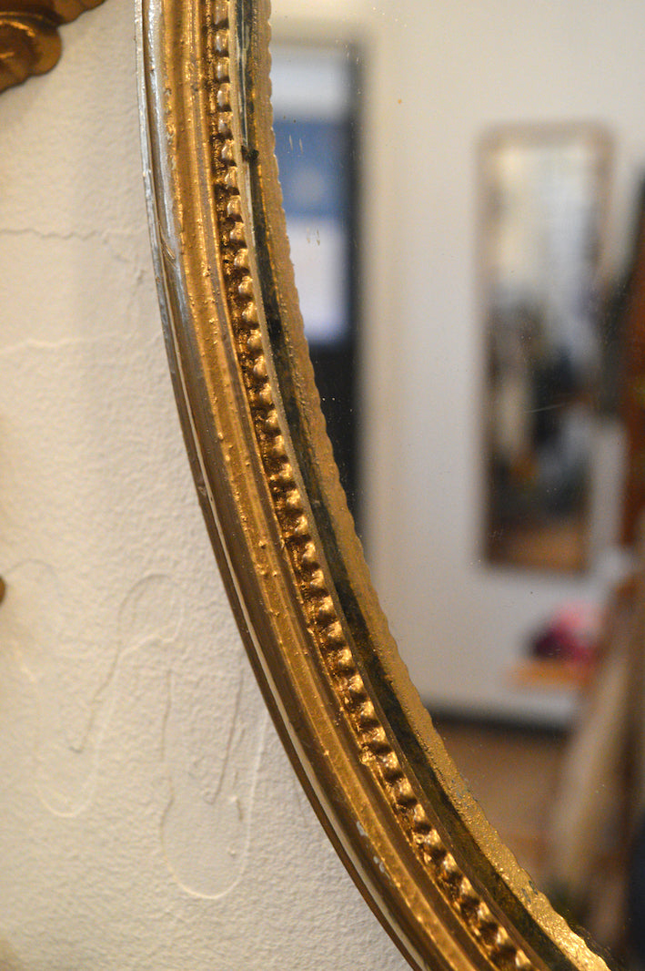 ancien miroir doré