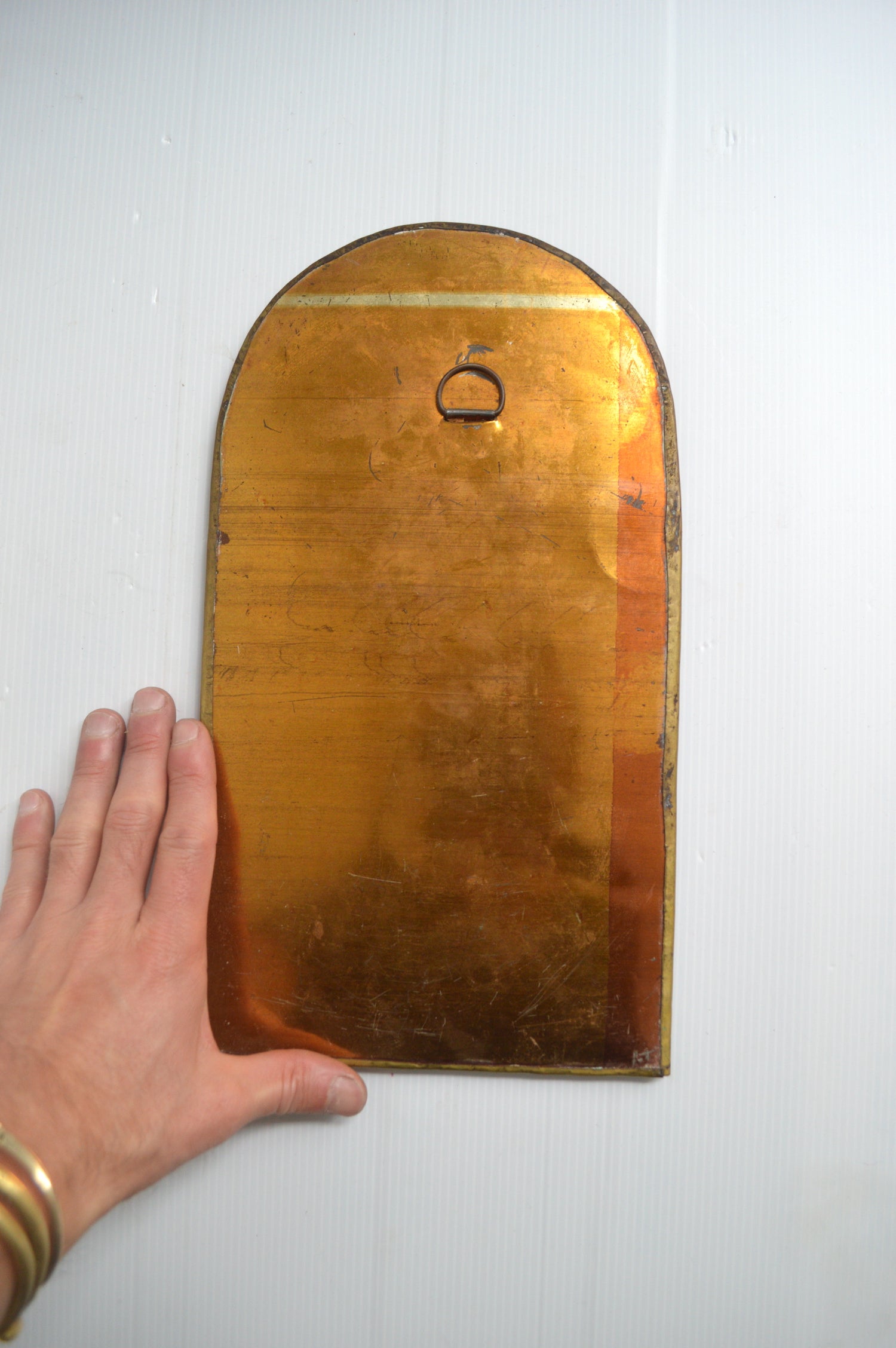 ancien-miroir-metal-doré