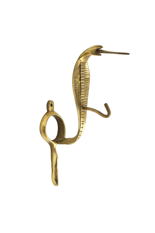 ancienne patère murale serpent