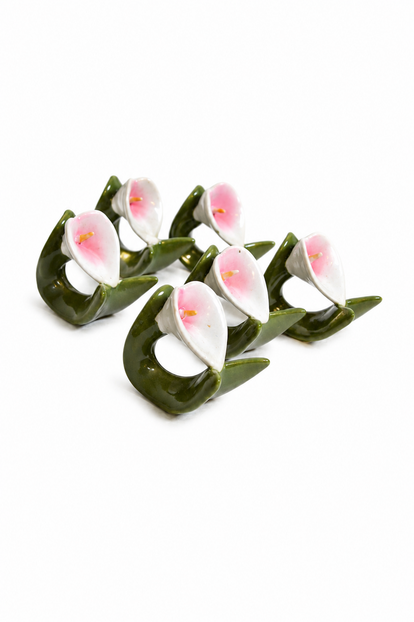 Anneaux de serviette en barbotine