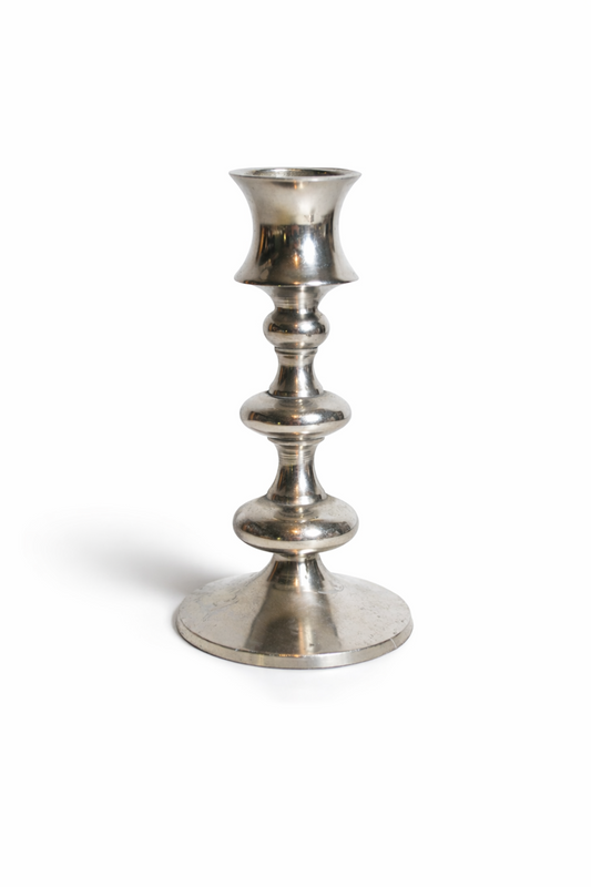Bougeoir argenté