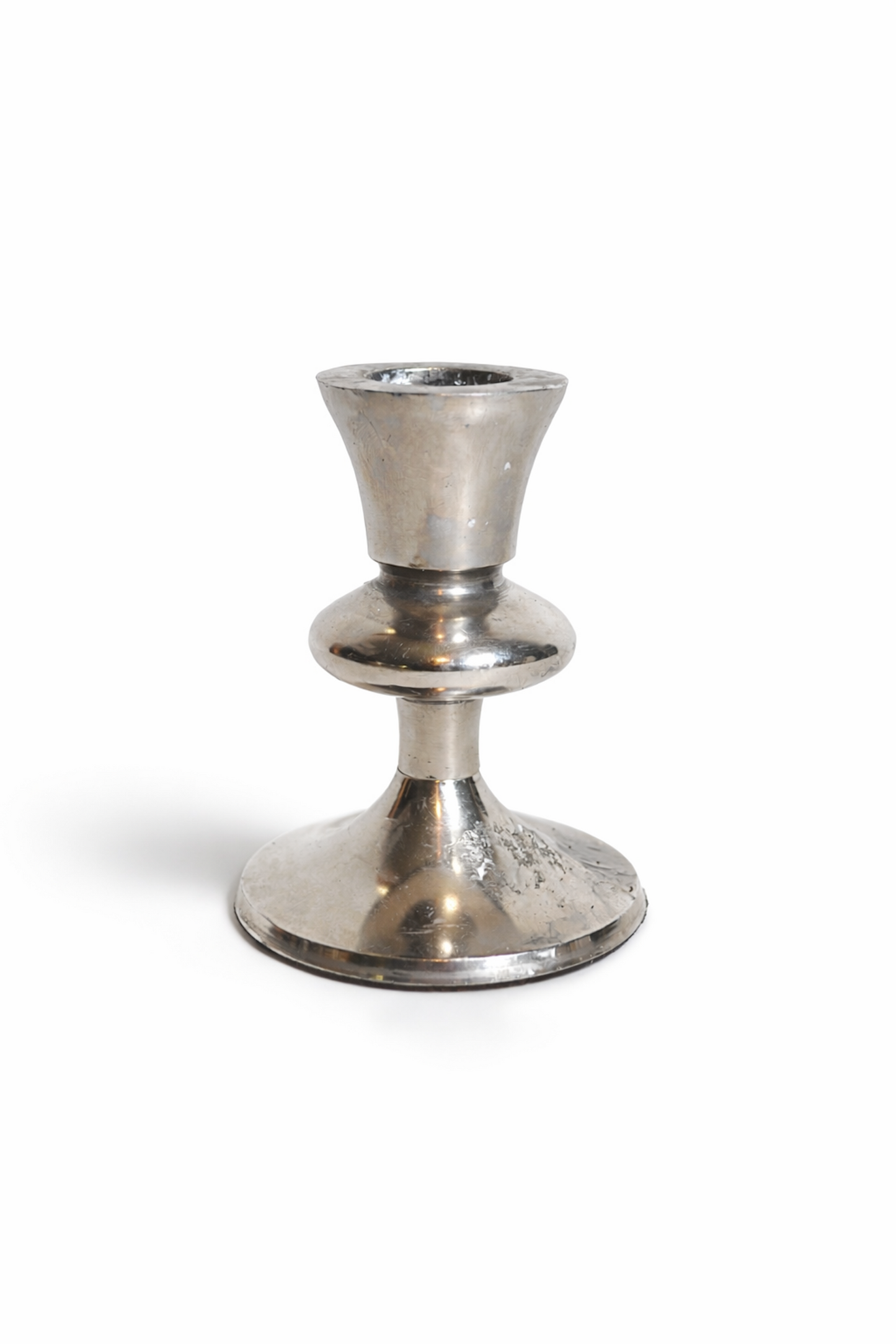 Bougeoir argenté