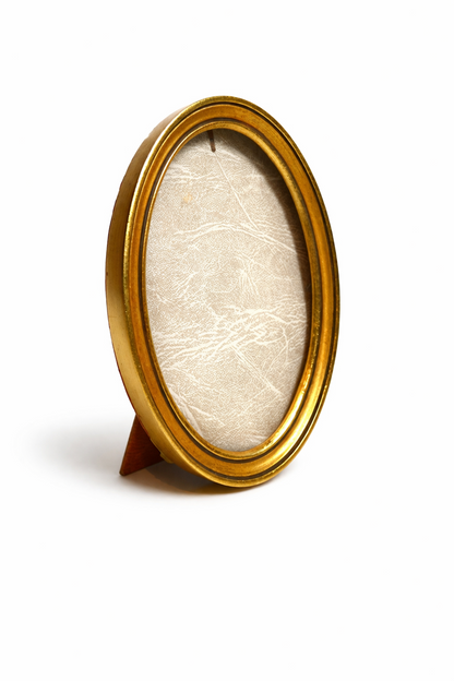 Cadre ovale doré