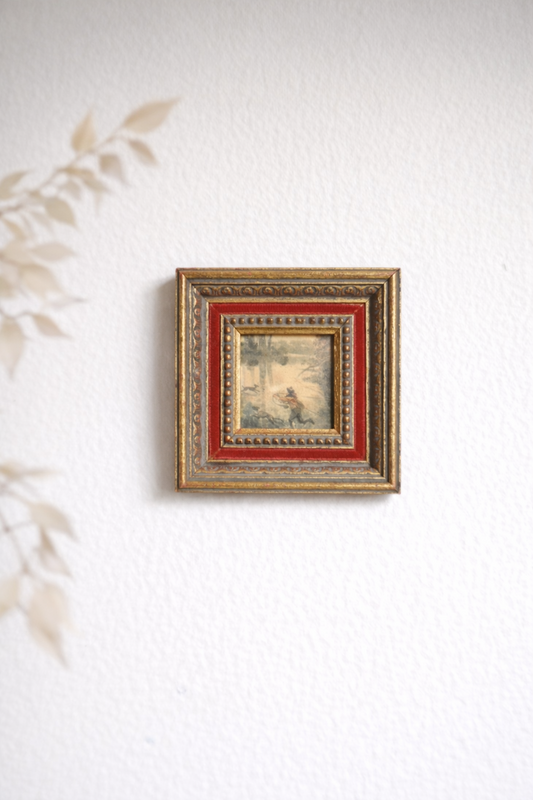 Cadre miniature en bois doré