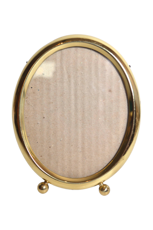 Cadre oval doré