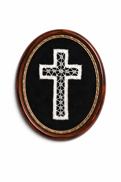 Cadre ovale religieux