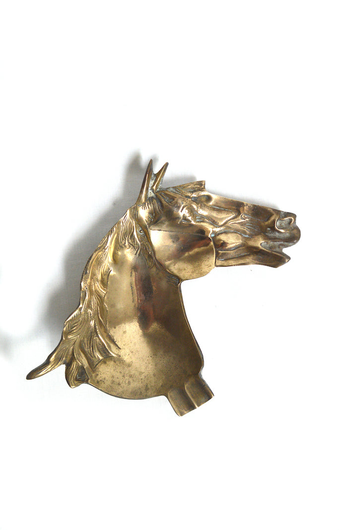 cendrier cheval en laiton