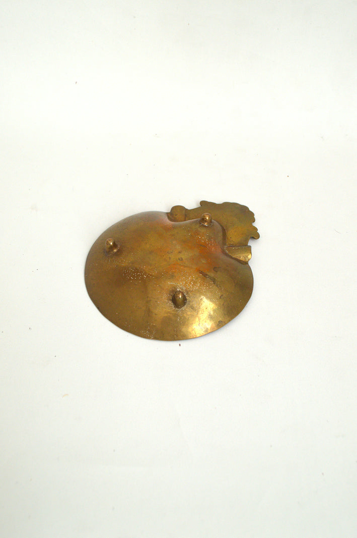 cendrier coquille saint jacques en laiton