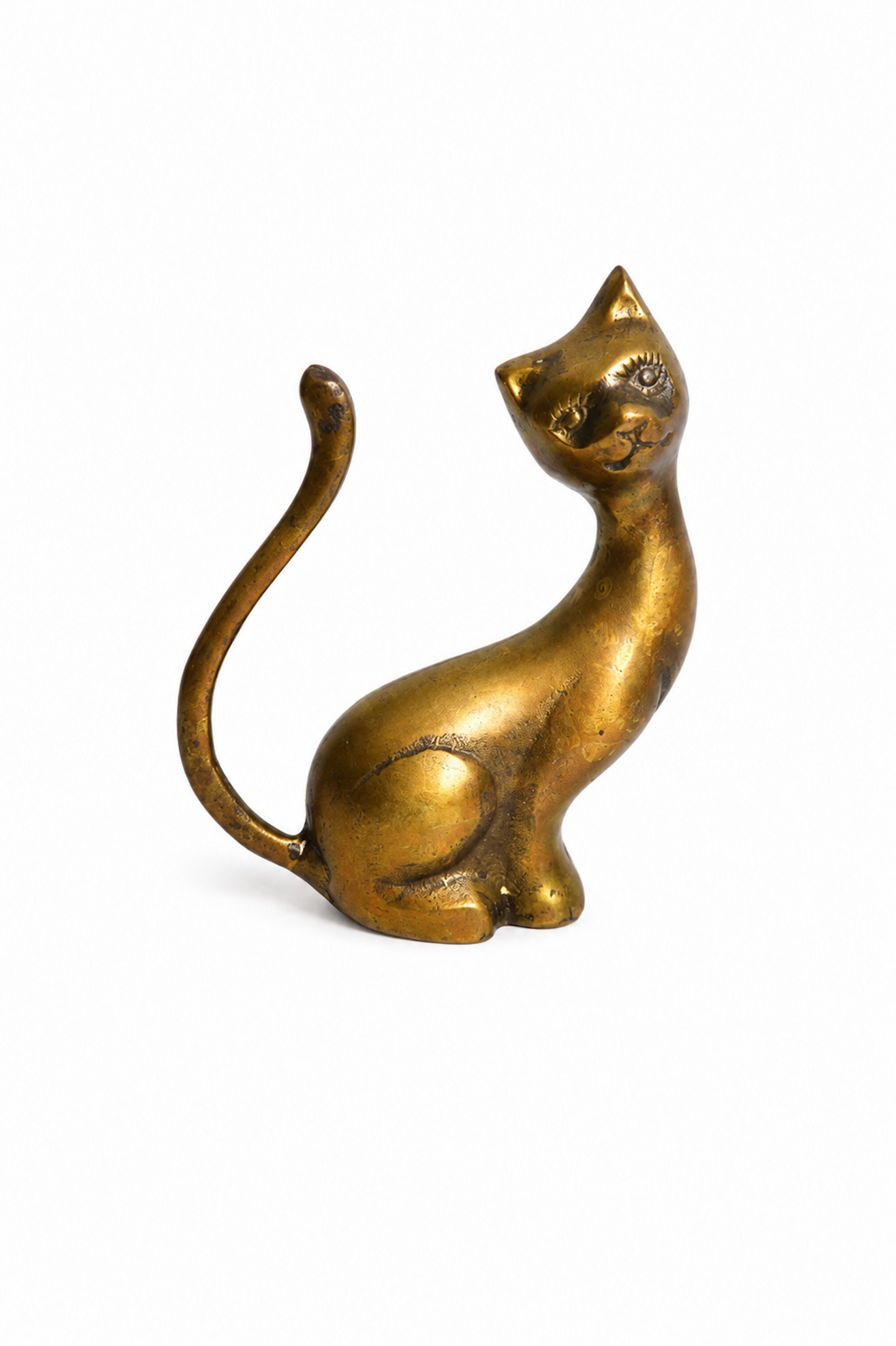 Chat en laiton