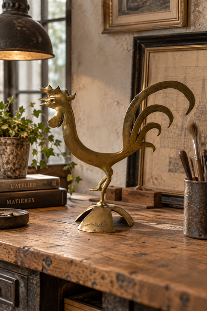 Coq en laiton