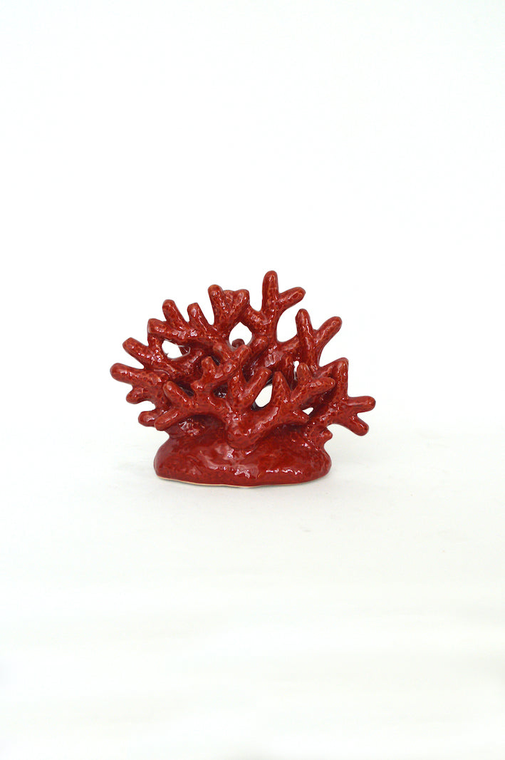 corail rouge décoratif en céramique