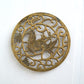 ancien dessous de plat doré