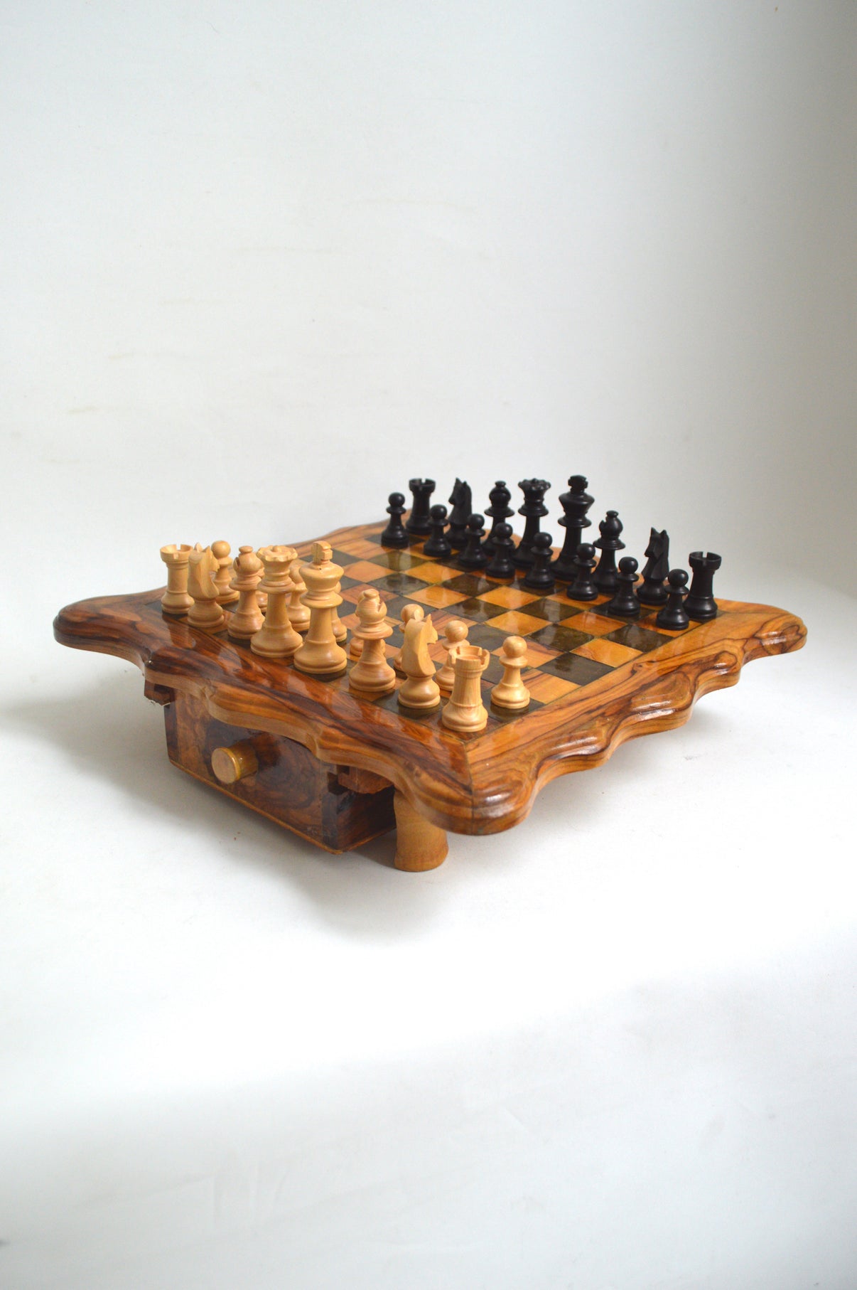 Échiquier En Bois De Noyer & Érable - L’échiquier