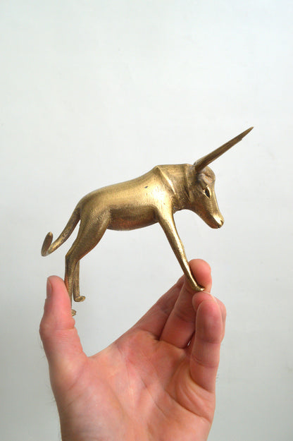 figurine zébu en bronze
