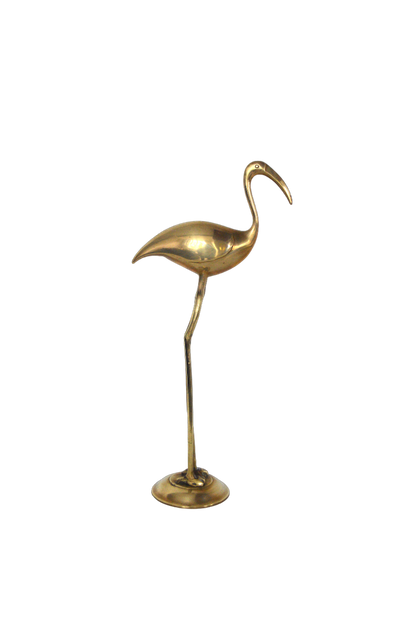 flamant rose en laiton