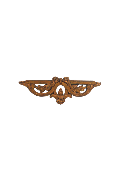 Fronton baroque en bronze