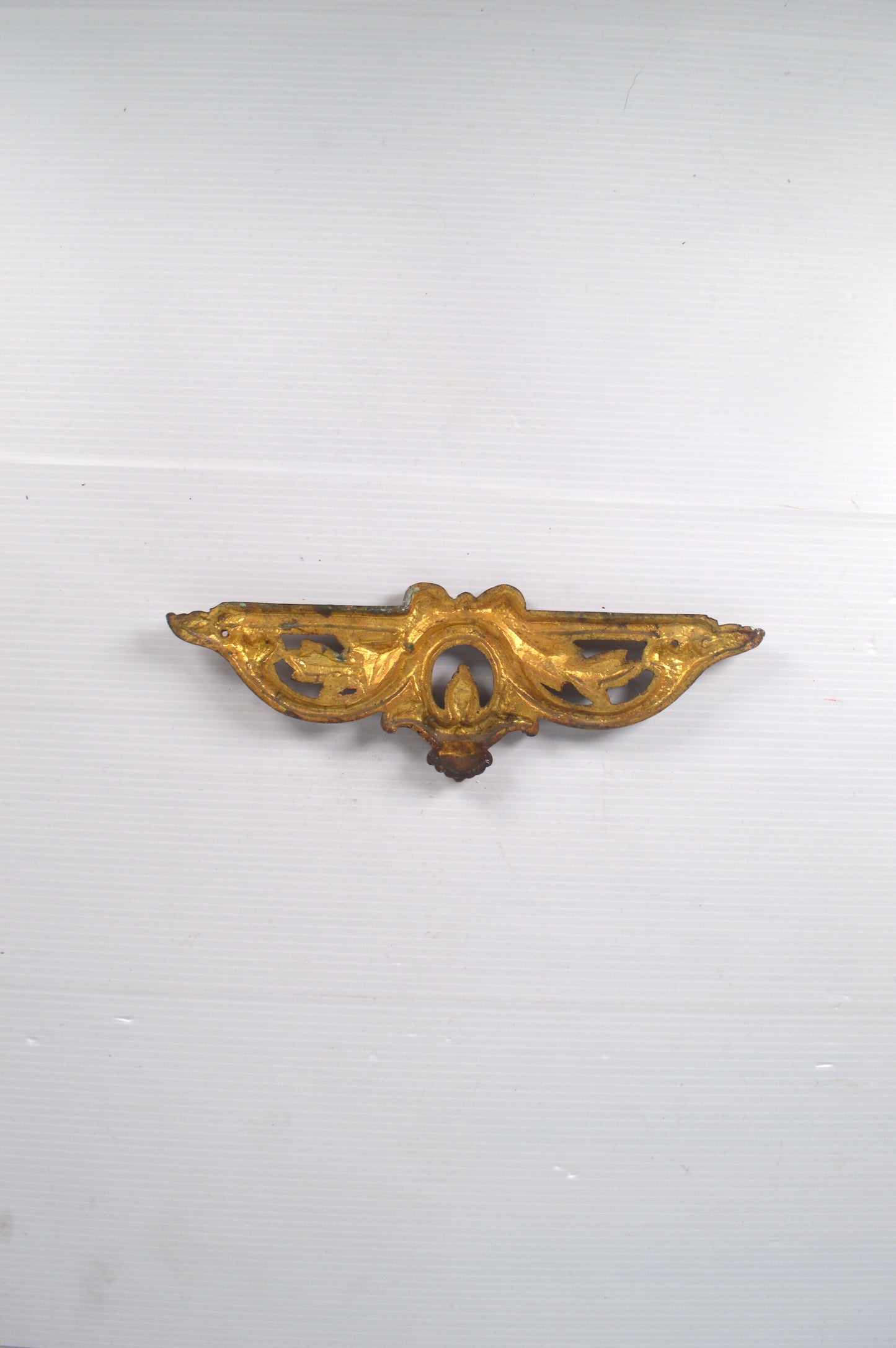 Fronton baroque en bronze