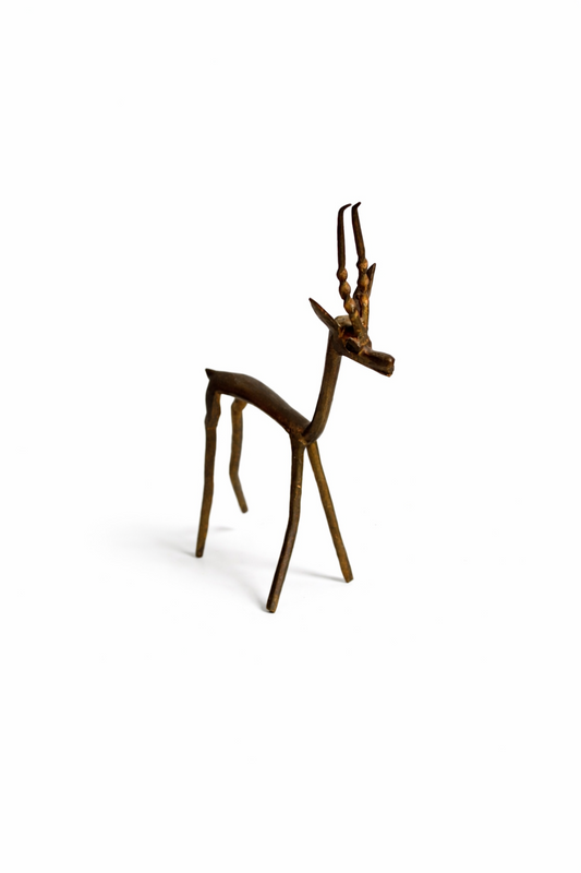 Petite gazelle en bronze