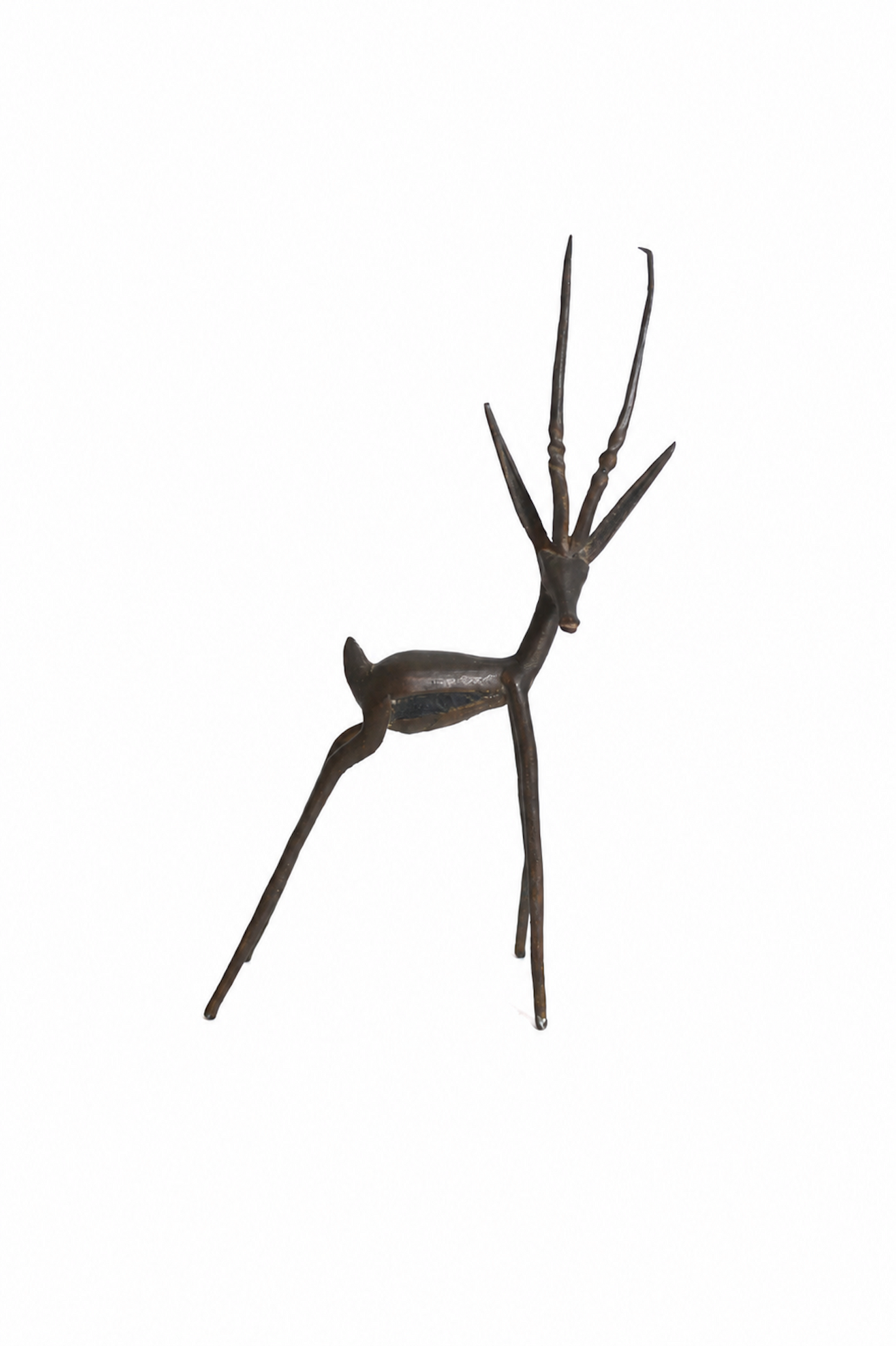 Gazelle en bronze