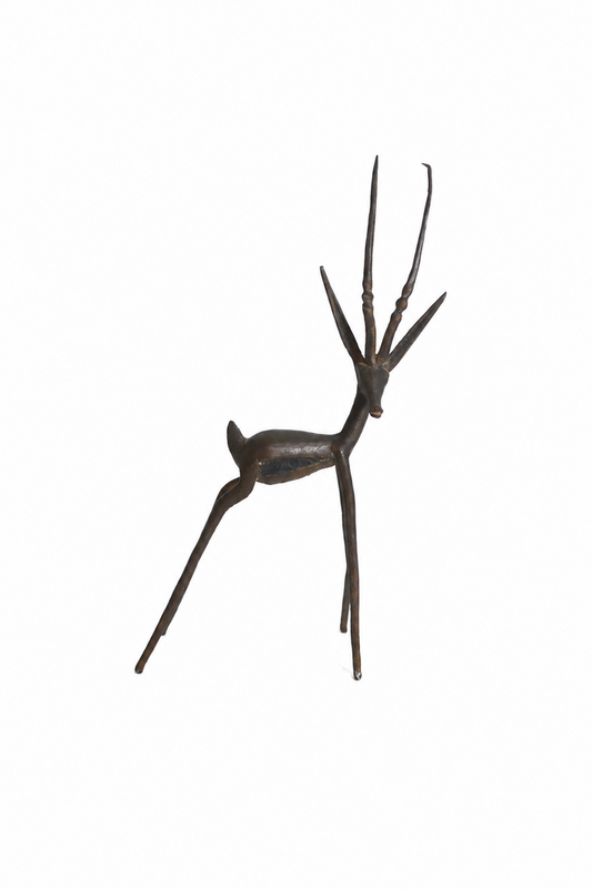 Gazelle en bronze