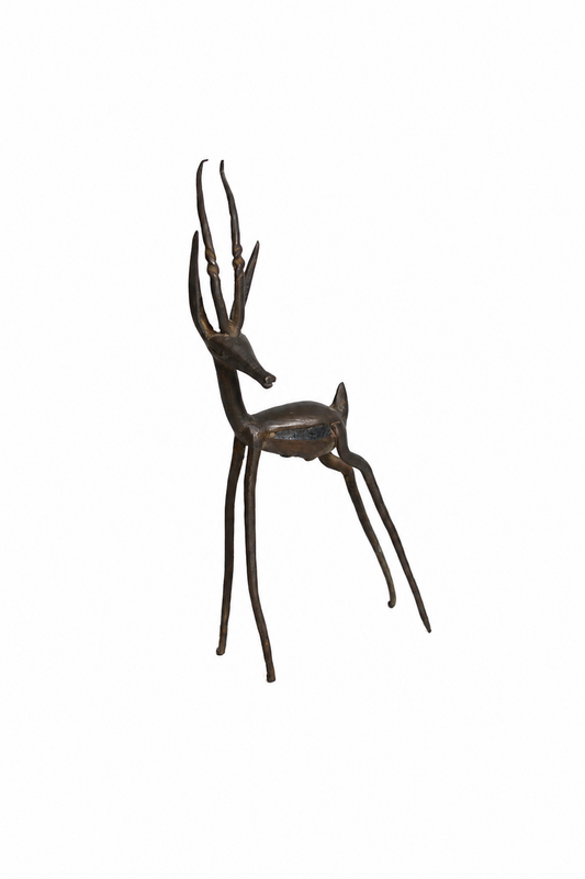 Gazelle en bronze