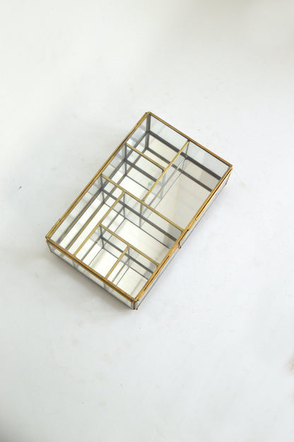 Grande boîte à bijoux dorée