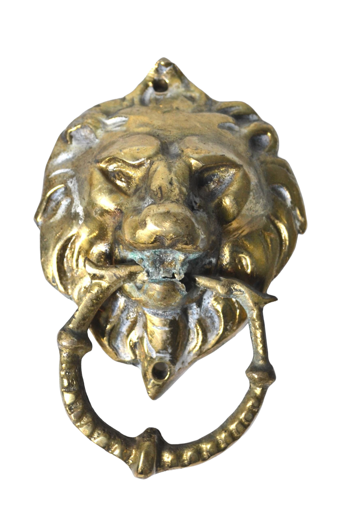 Petit heurtoir lion en laiton