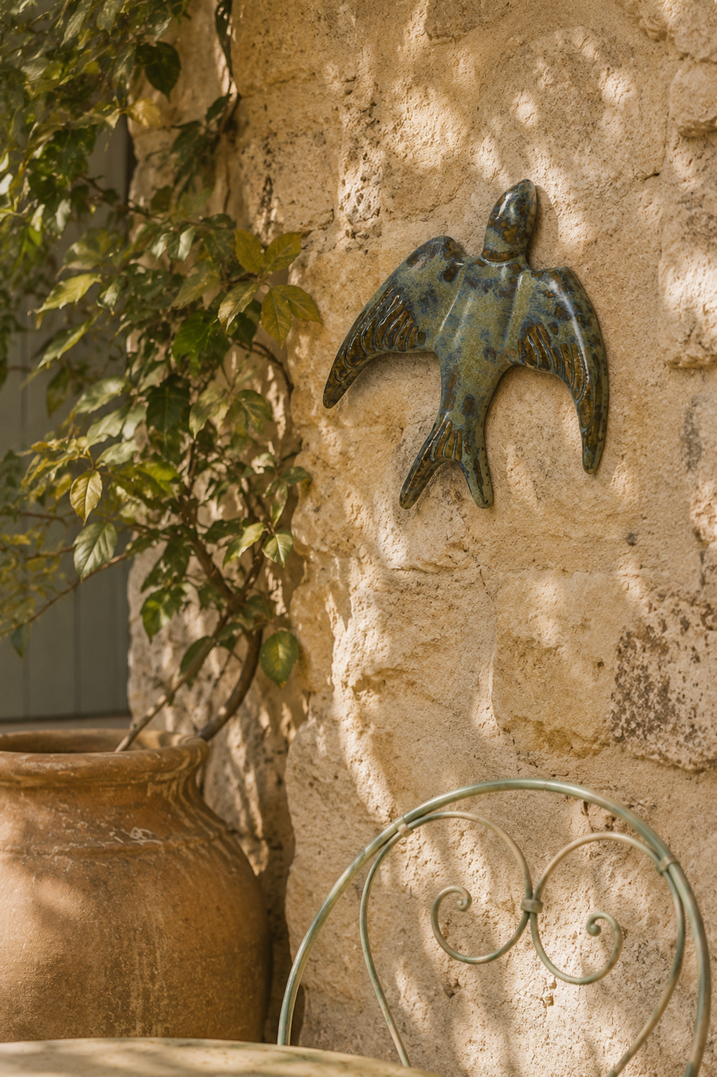 Hirondelle en céramique