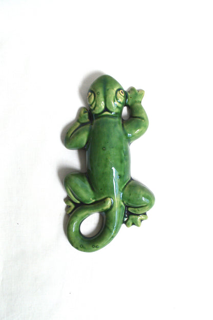 lézard décoratif en céramique