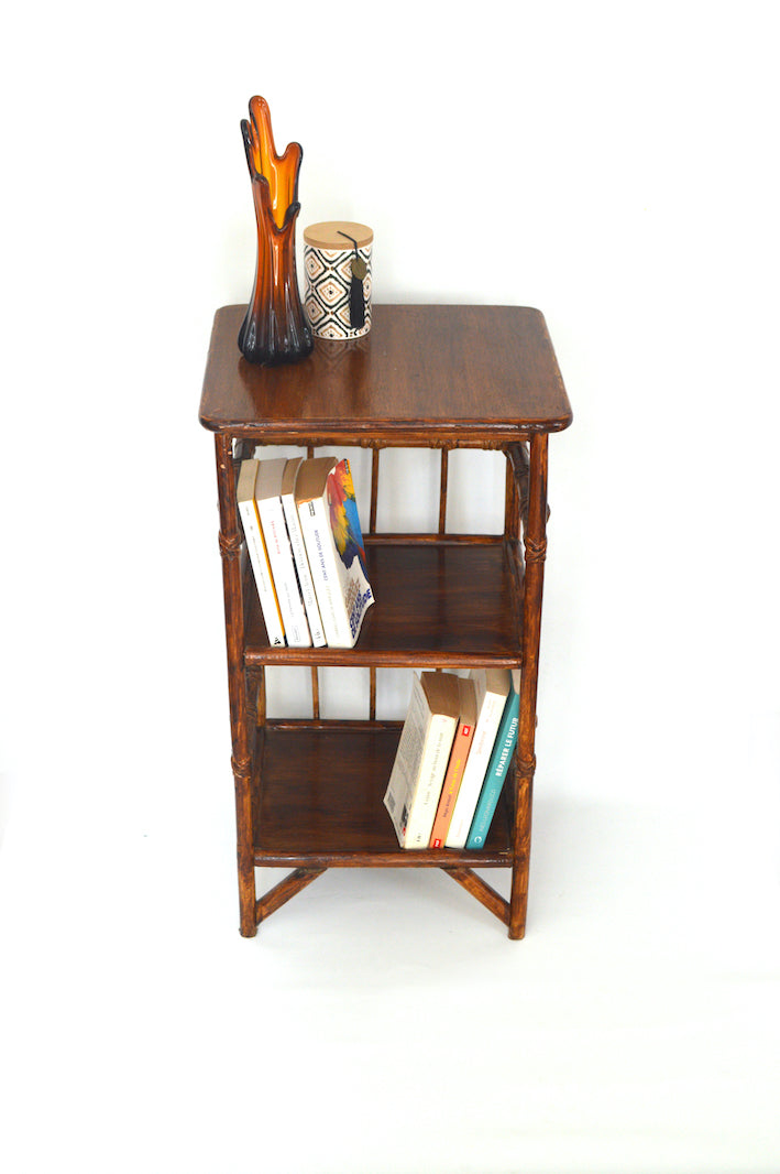 meuble vintage en rotin