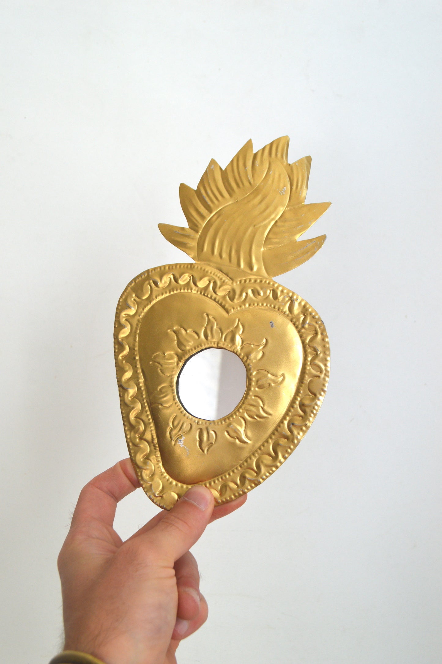 Miroir Cœur Flamboyant