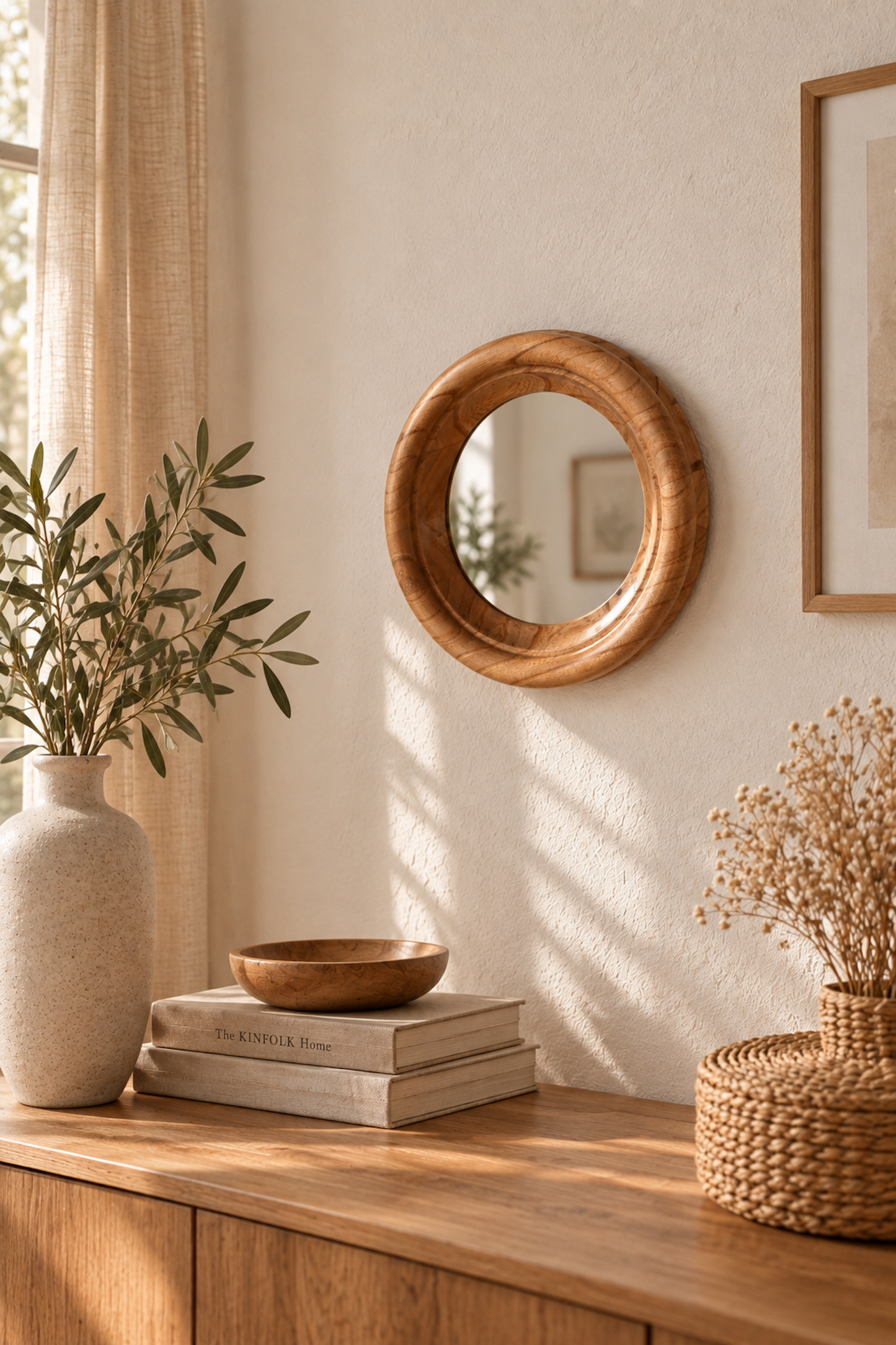 Miroir en bois
