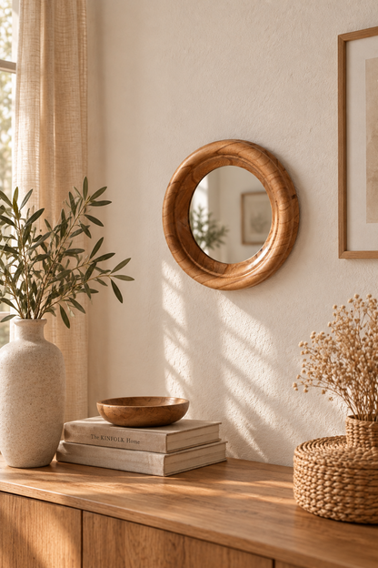 Miroir en bois