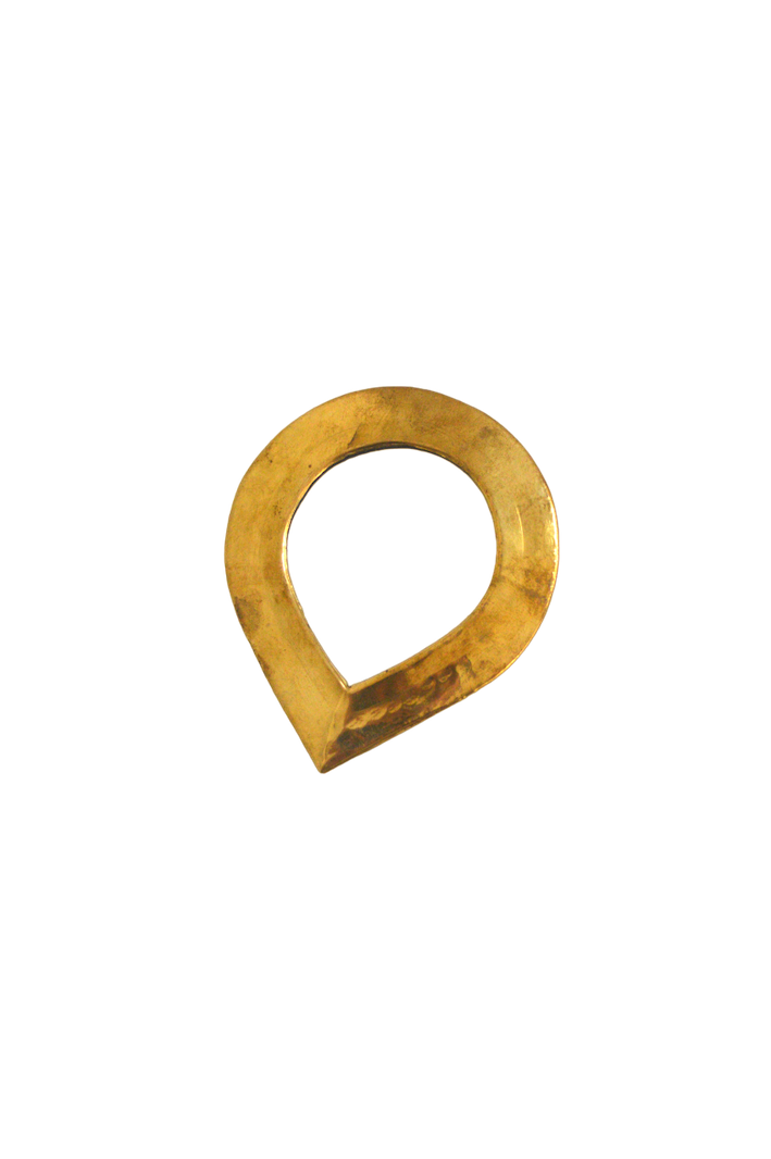 miroir goutte doré