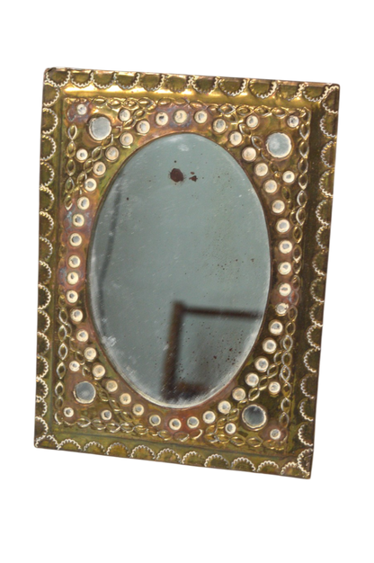 Miroir rectangulaire doré