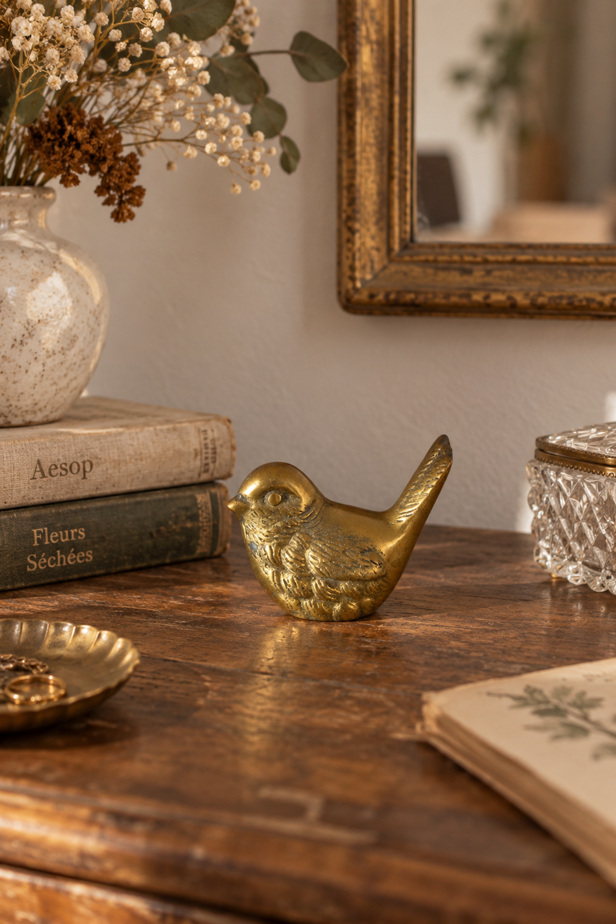 Oiseau en laiton