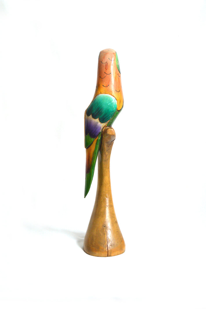 perroquet en bois