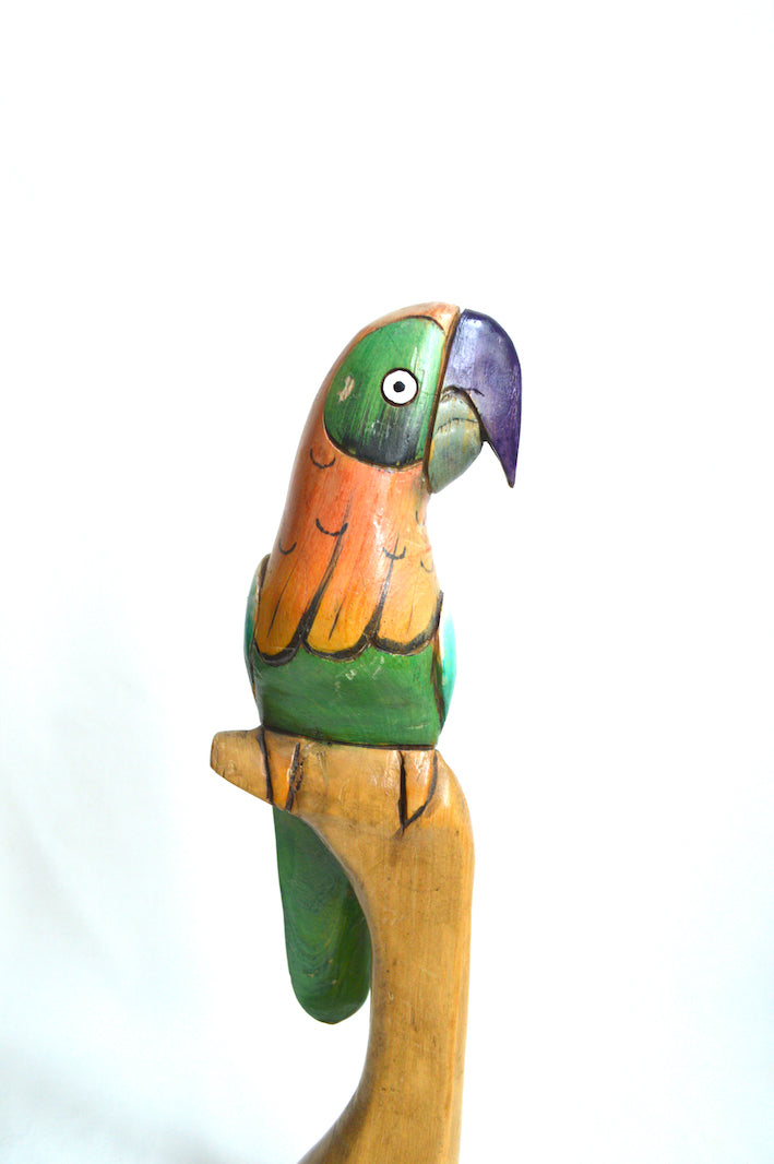 Perroquet décoratif en bois
