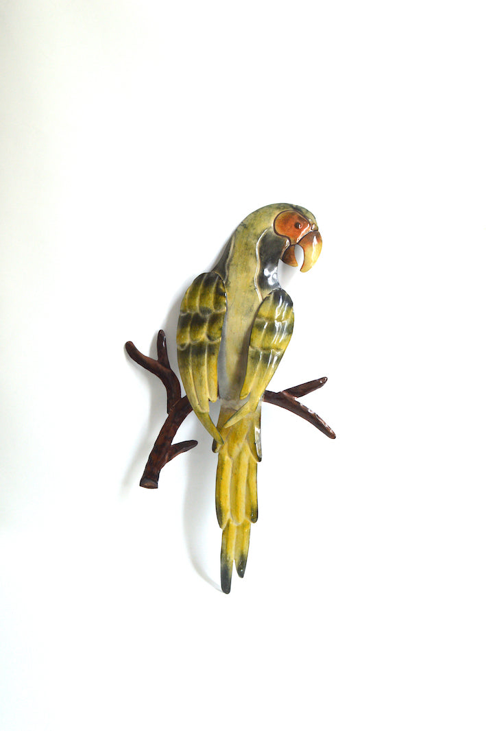 perroquet décoratif en métal