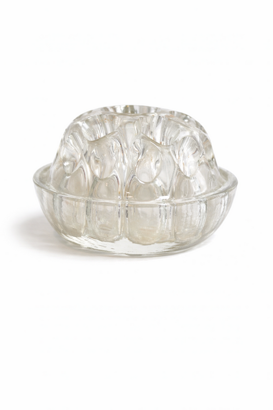 Pique-fleurs vintage en verre