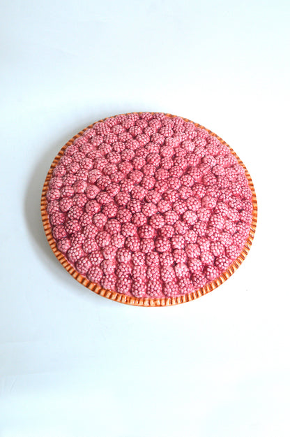 plat à tarte en barbotine