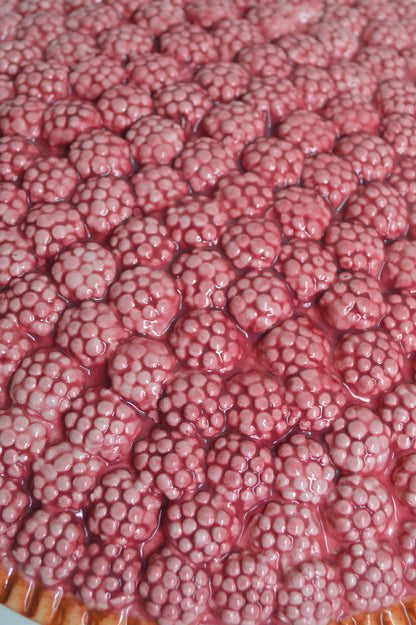 plat à tartes aux framboises
