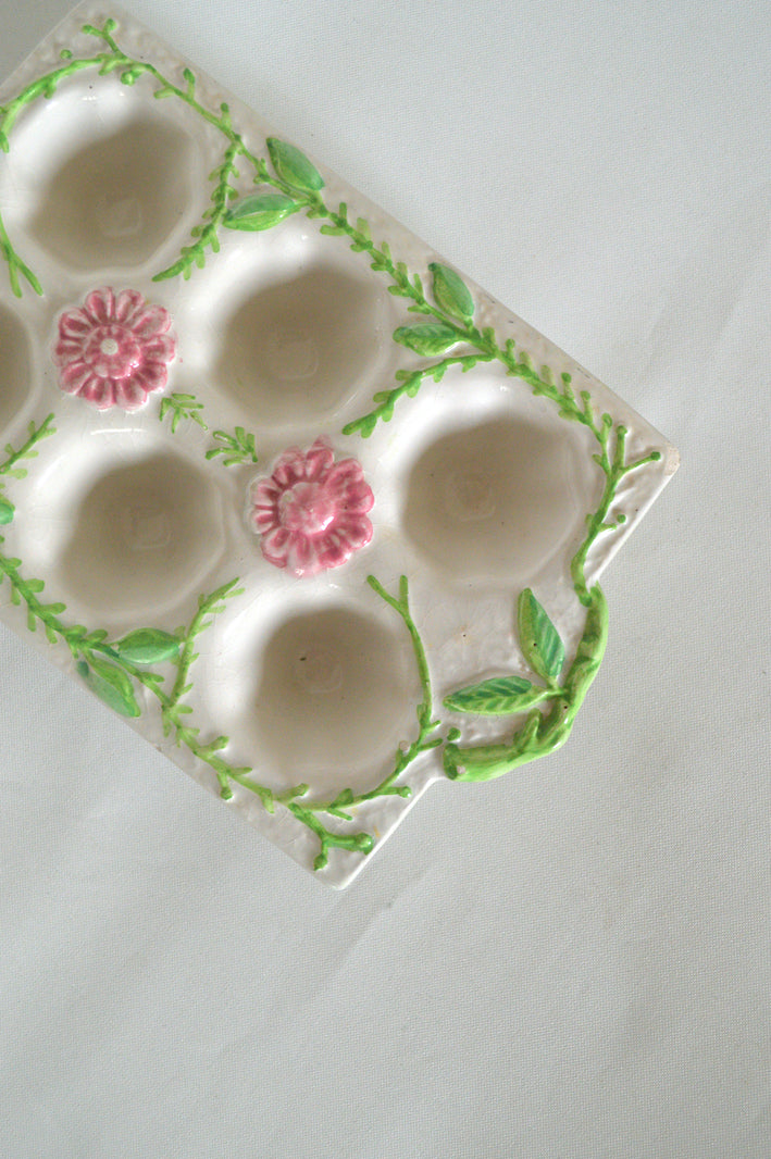 plateau à oeufs en céramique