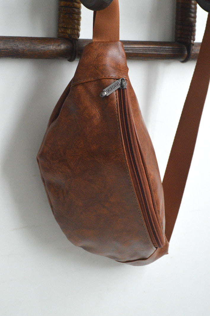 sac banane marron