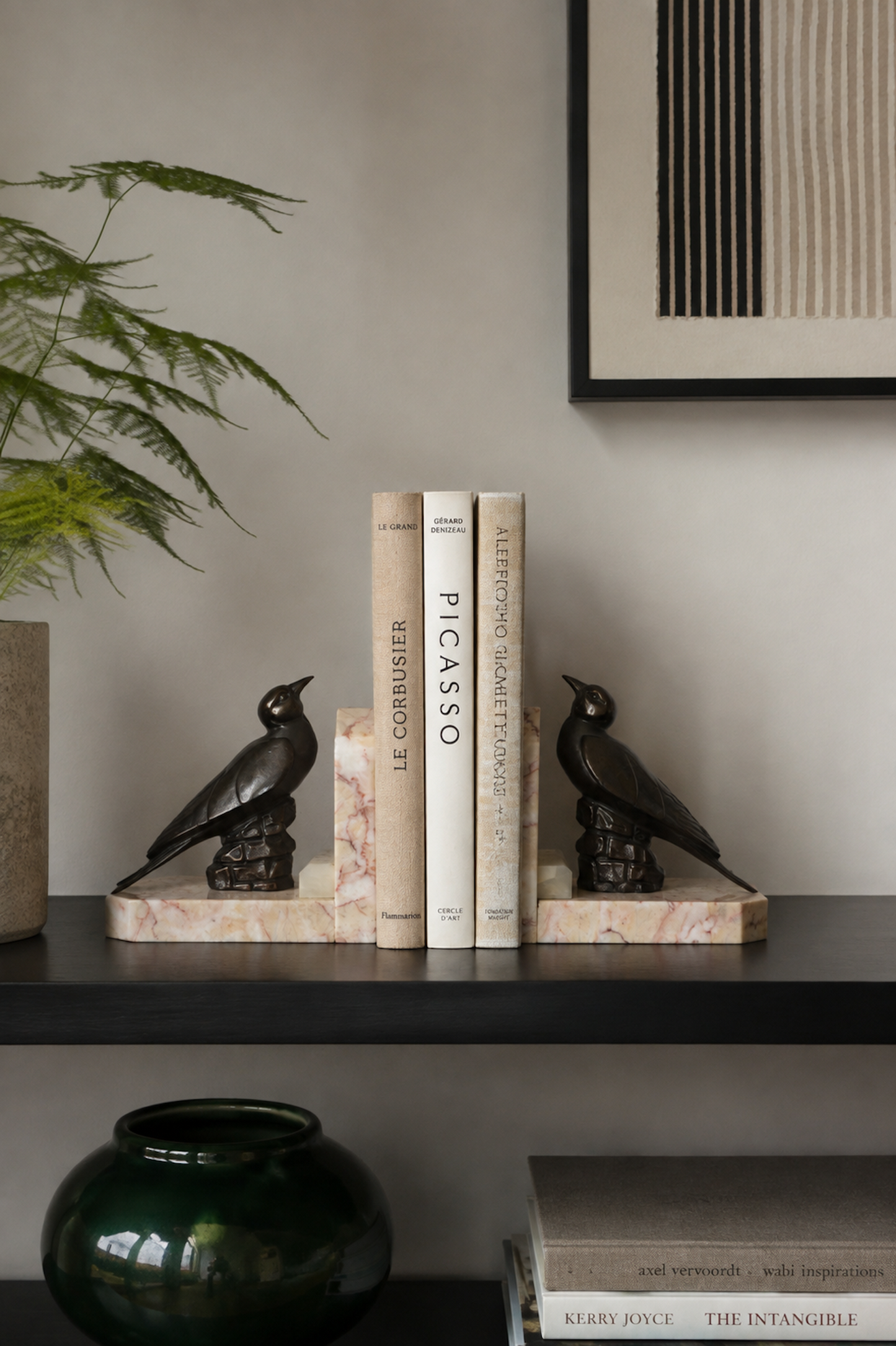 Serre-livres en marbre