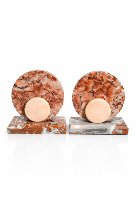 Serre-livres vintage en marbre