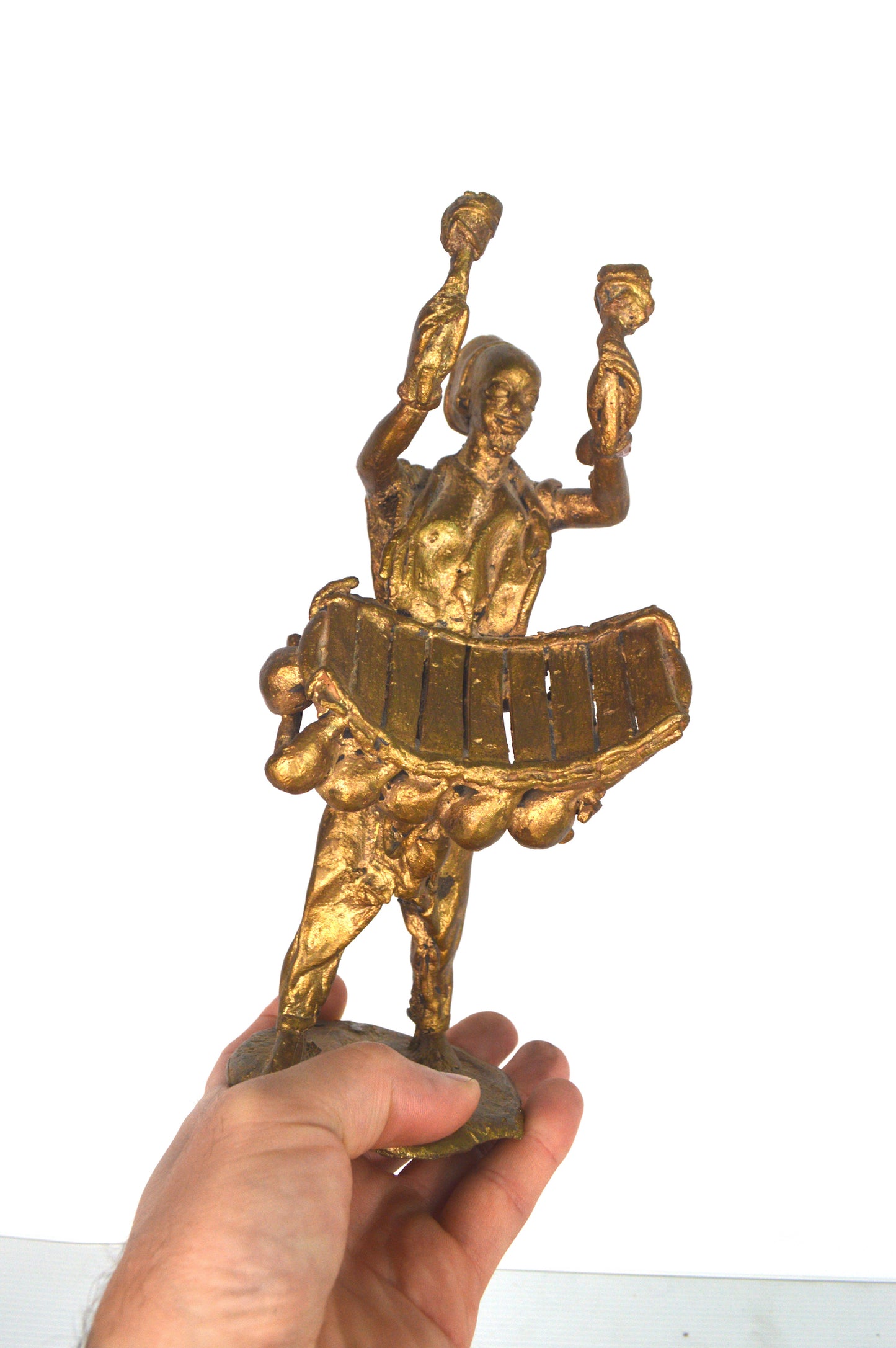 Musicien en bronze